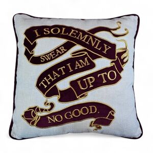 Pottery Barn Teen x Harry Potter Marauder's Map Glow-in-the-Dark Throw Pillow